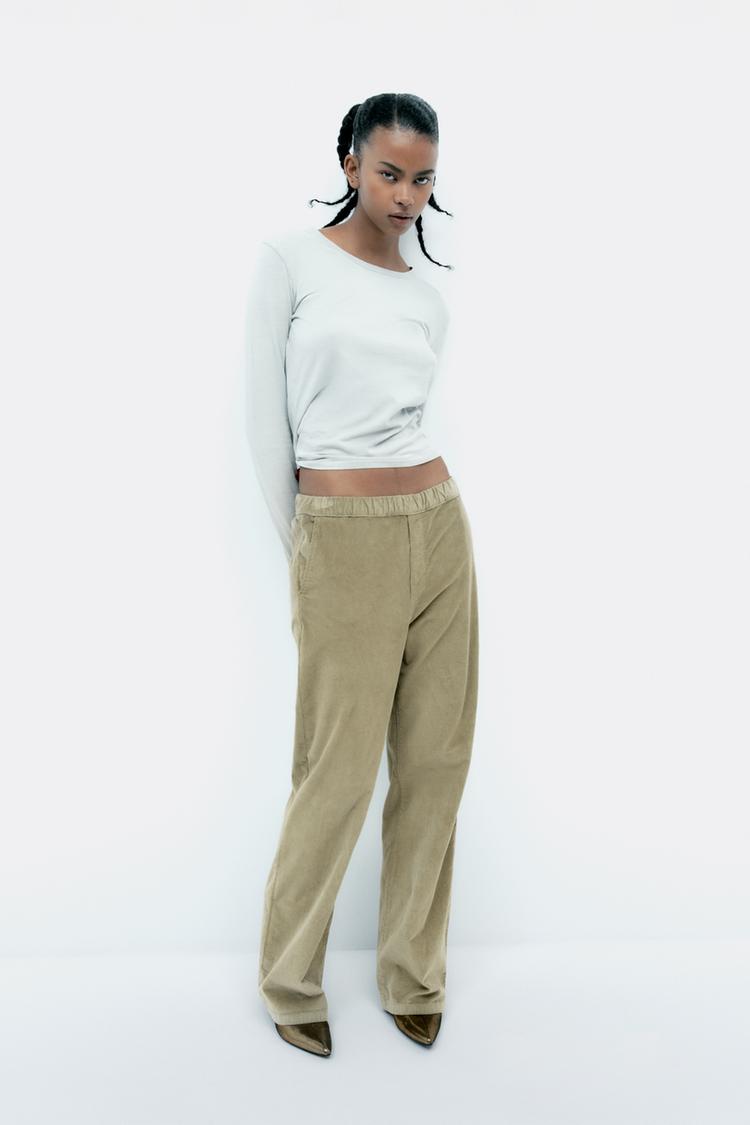 Pantaloni in velluto zara store